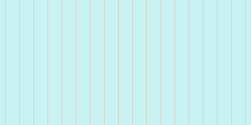 #2bcdcd (25%), #eba393 vertical lines, one pixels wide, forty-four pixels apart
