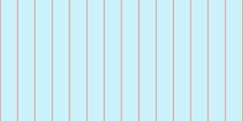 #2bcdee (25%), #eba393 vertical lines, four pixels wide, fifty-three pixels apart
