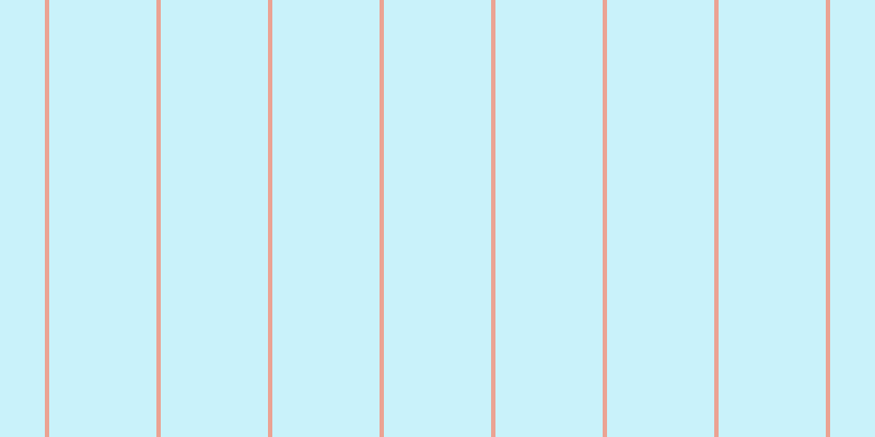 #2bcdee (25%), #eba393 vertical lines, four pixels wide, ninety-eight pixels apart