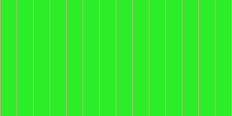 #2bee28, #eba393 vertical lines, two pixels wide, fifty-five pixels apart