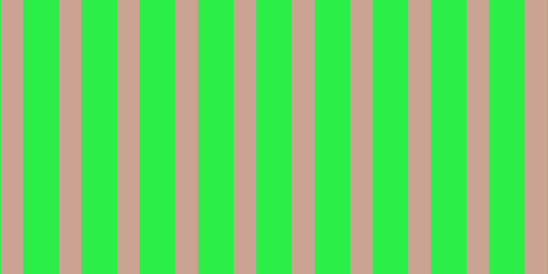 #2bee49, #caa393 vertical lines, thirty-three pixels wide, fifty-two pixels apart