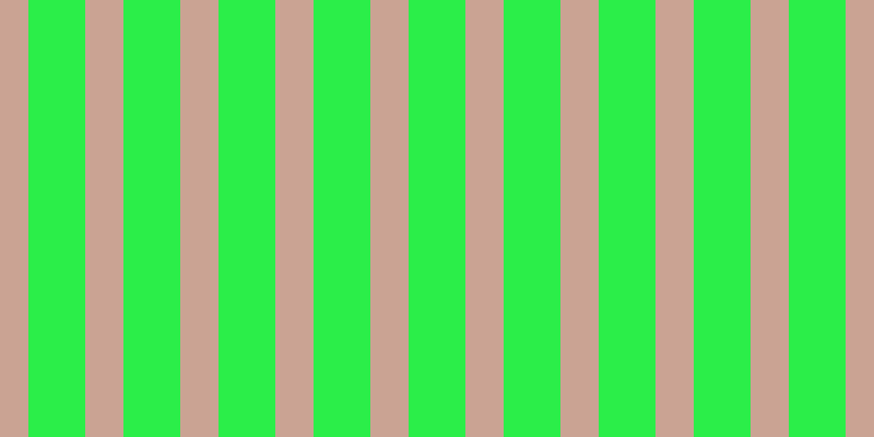 #2bee49, #caa393 vertical lines, thirty-five pixels wide, fifty-two pixels apart