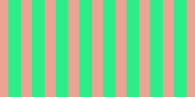 #2bee8b, #eba393 vertical lines, forty-five pixels wide, fifty-two pixels apart