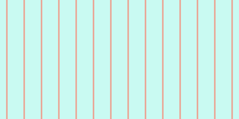 #2beecd (25%), #eba393 vertical lines, five pixels wide, fifty-three pixels apart