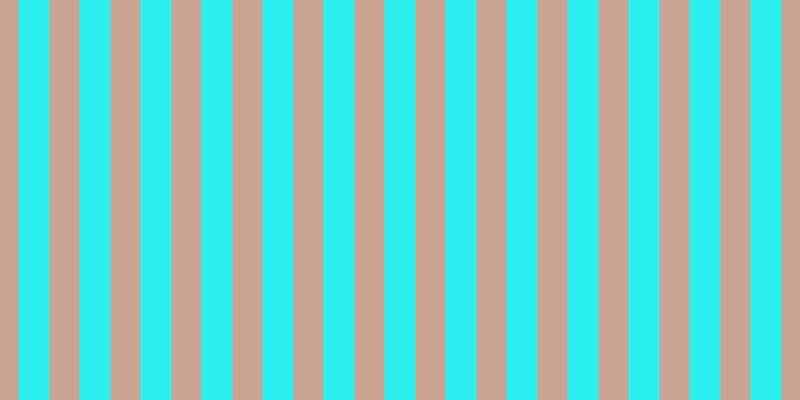 #2beeee, #caa393 vertical lines, thirty pixels wide, thirty-one pixels apart