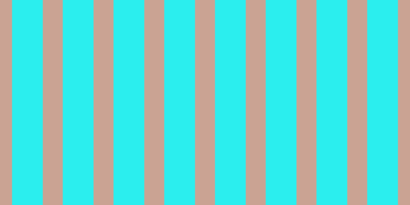 #2beeee, #caa393 vertical lines, thirty-nine pixels wide, sixty pixels apart