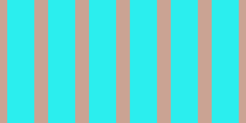 #2beeee, #caa393 vertical lines, forty-five pixels wide, eighty-eight pixels apart