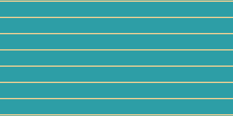 #2c9ea4, #fcd393 horizontal lines, four pixels wide, fifty-two pixels apart