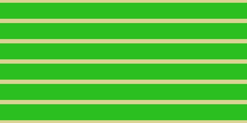 #2cbf20, #dbd393 horizontal lines, fourteen pixels wide, fifty-two pixels apart