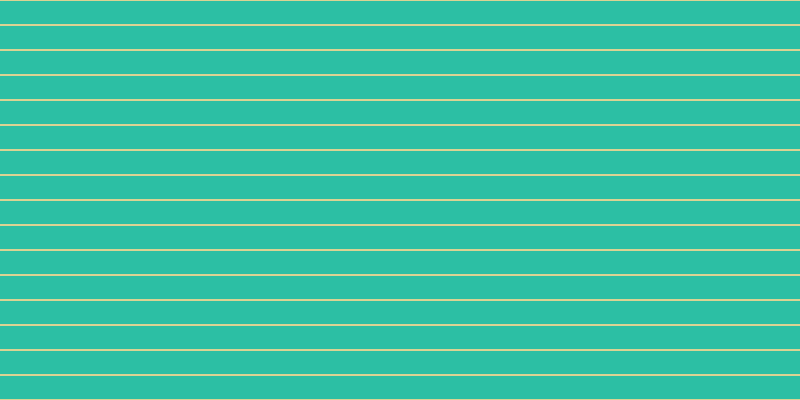 #2cbfa4, #dbd393 horizontal lines, two pixels wide, twenty-three pixels apart