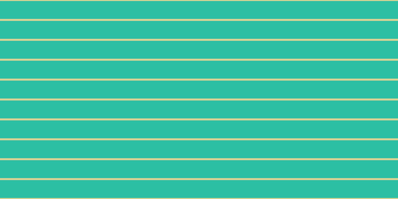 #2cbfa4, #dbd393 horizontal lines, four pixels wide, thirty-six pixels apart