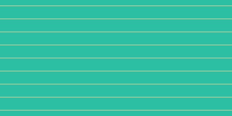 #2cbfa4, #dbd393 horizontal lines, two pixels wide, forty-three pixels apart