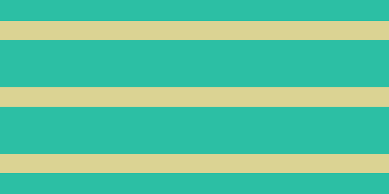 #2cbfa4, #dbd393 horizontal lines, forty pixels wide, ninety-seven pixels apart