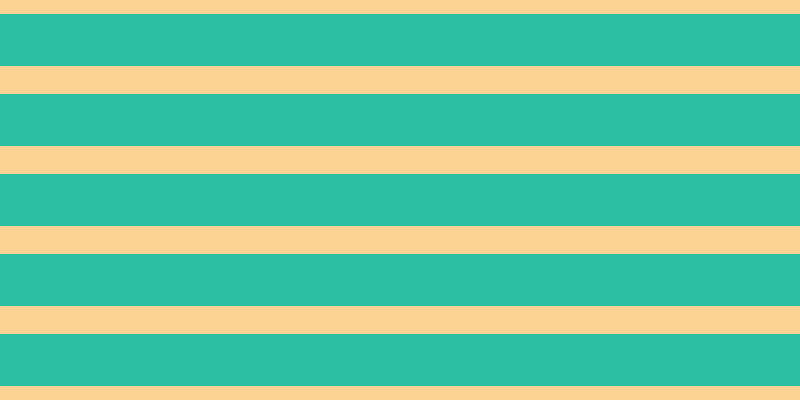 #2cbfa4, #fcd393 horizontal lines, twenty-eight pixels wide, fifty-two pixels apart