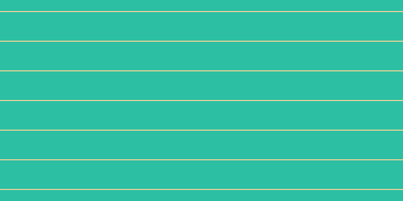 #2cbfa4, #fcd393 horizontal lines, two pixels wide, fifty-seven pixels apart