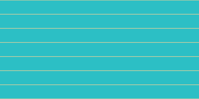 #2cbfc5, #fcd393 horizontal lines, two pixels wide, fifty-five pixels apart
