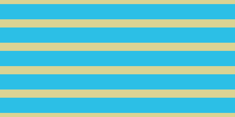 #2cbfe6, #dbd393 horizontal lines, twenty-eight pixels wide, fifty-two pixels apart