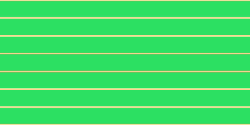 #2ce062, #fcd393 horizontal lines, five pixels wide, fifty-two pixels apart
