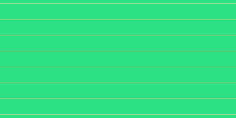 #2ce083, #dbd393 horizontal lines, two pixels wide, fifty-two pixels apart