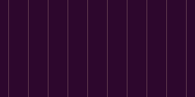 #2d072d, #caa393 vertical lines, one pixels wide, eighty pixels apart