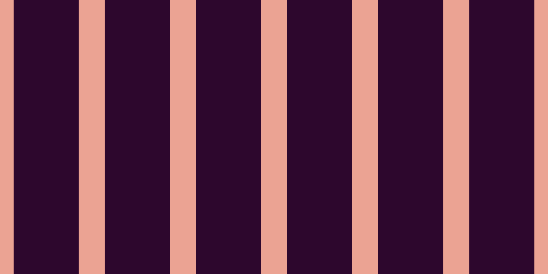 #2d072d, #eba393 vertical lines, thirty-eight pixels wide, ninety-five pixels apart