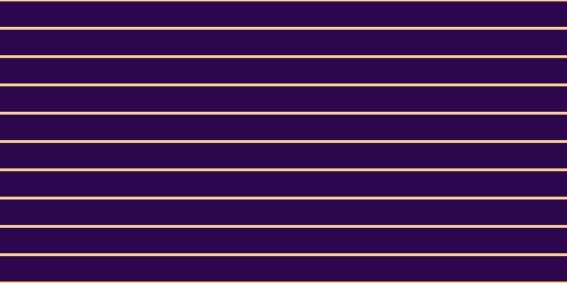 #2d074e, #fcd393 horizontal lines, four pixels wide, thirty-six pixels apart
