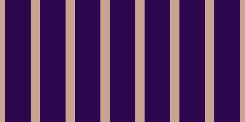 #2d074e, #caa393 vertical lines, thirty pixels wide, eighty-four pixels apart