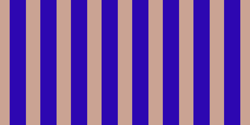 #2d07b1, #caa393 vertical lines, forty-six pixels wide, fifty-two pixels apart