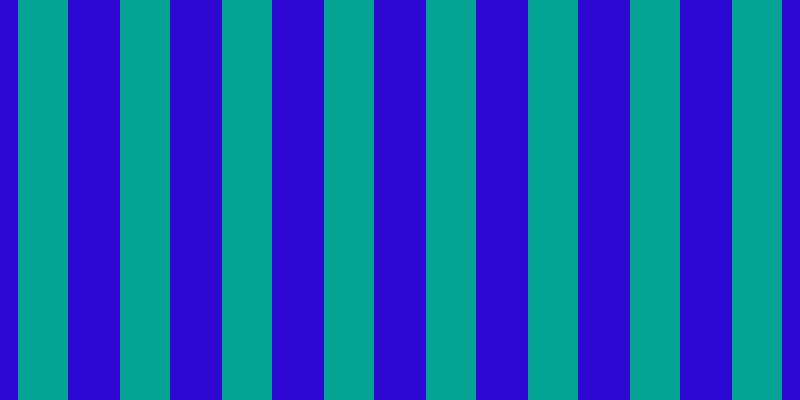 #2d07d2, #04a393 vertical lines, fifty pixels wide, fifty-two pixels apart