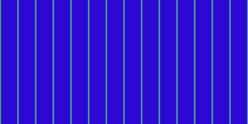 #2d07d2, #46a393 vertical lines, five pixels wide, fifty-two pixels apart