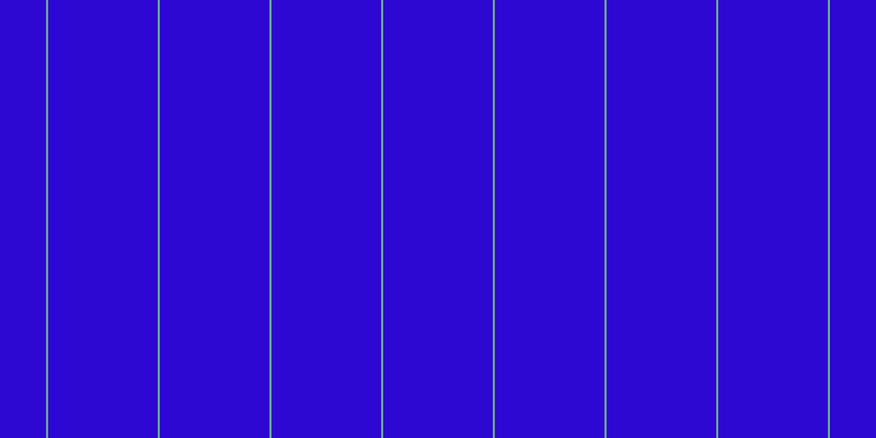 #2d07d2, #67a393 vertical lines, two pixels wide, one hundred pixels apart