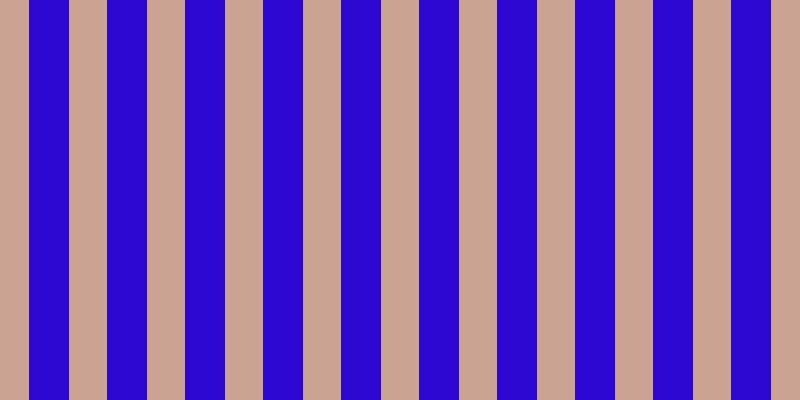 #2d07d2, #caa393 vertical lines, thirty-eight pixels wide, forty pixels apart