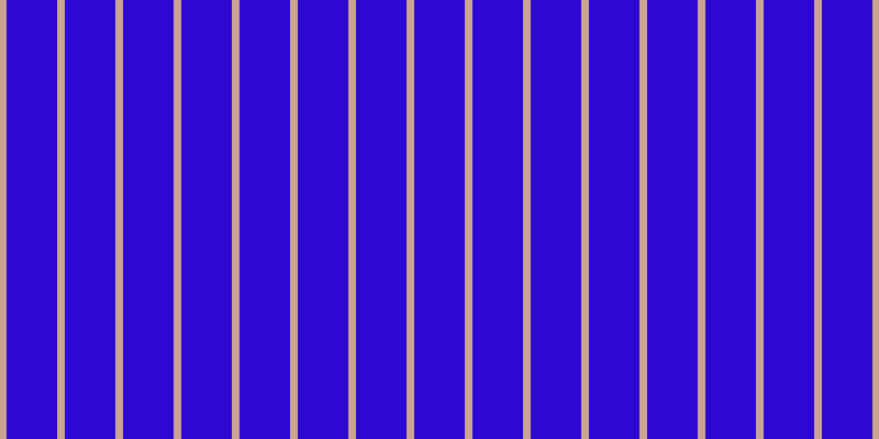 #2d07d2, #caa393 vertical lines, seven pixels wide, forty-six pixels apart