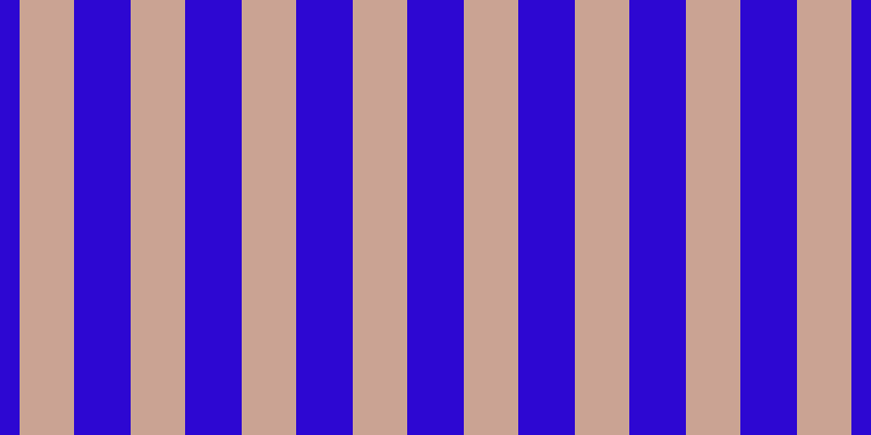 #2d07d2, #caa393 vertical lines, fifty pixels wide, fifty-two pixels apart