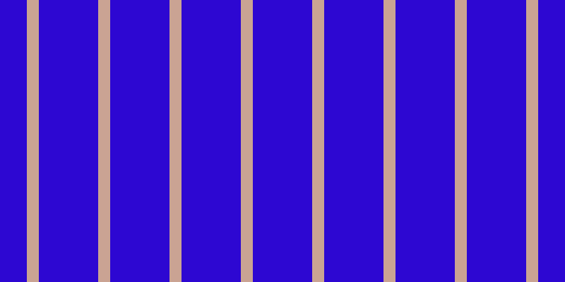 #2d07d2, #caa393 vertical lines, seventeen pixels wide, eighty-four pixels apart