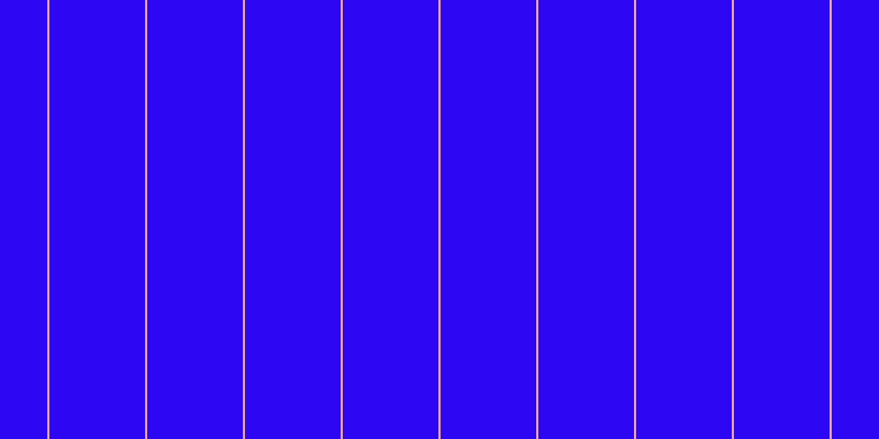 #2d07f3, #eba393 vertical lines, two pixels wide, eighty-seven pixels apart