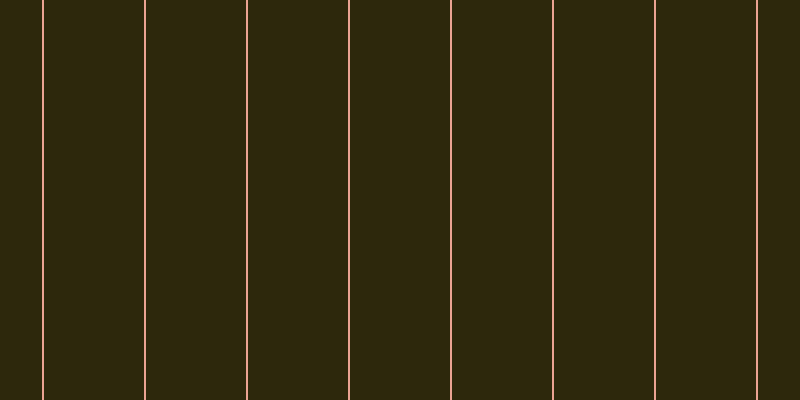 #2d280c, #eba393 vertical lines, two pixels wide, one hundred pixels apart