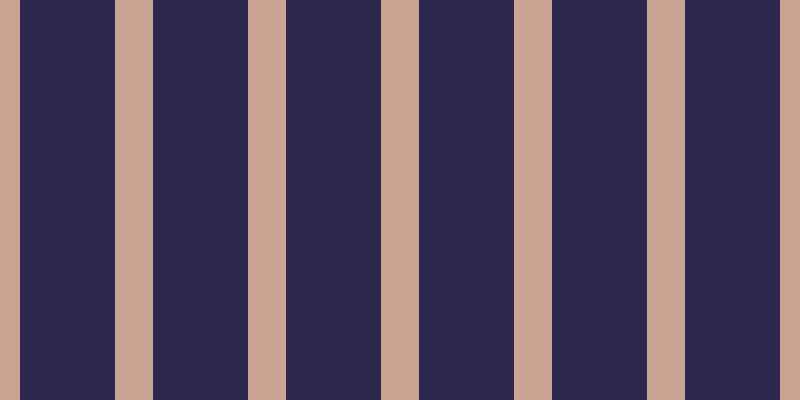 #2d284e, #caa393 vertical lines, thirty-eight pixels wide, ninety-five pixels apart