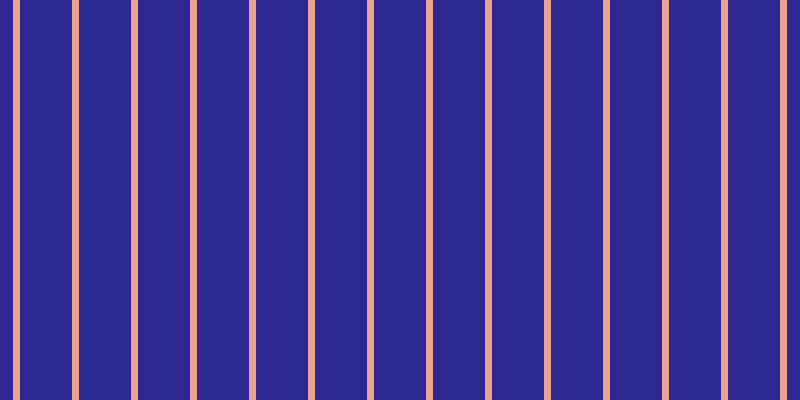 #2d2890, #eba393 vertical lines, seven pixels wide, fifty-two pixels apart