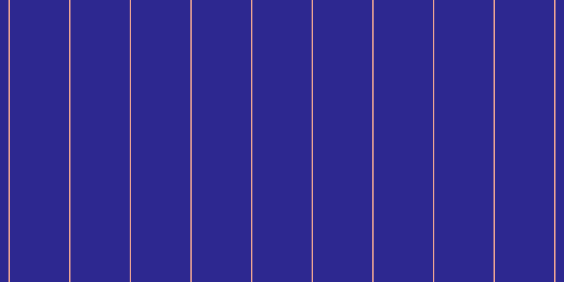 #2d2890, #eba393 vertical lines, two pixels wide, eighty-four pixels apart