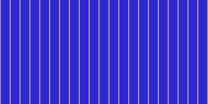#2d28d2, #caa393 vertical lines, four pixels wide, thirty-four pixels apart