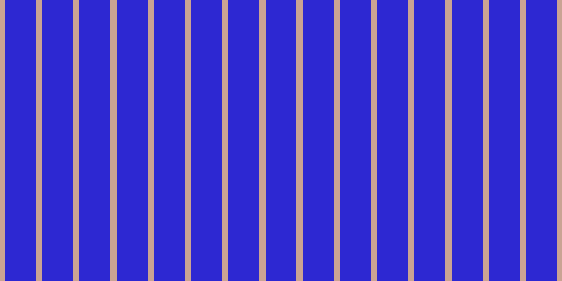 #2d28d2, #caa393 vertical lines, nine pixels wide, forty-four pixels apart