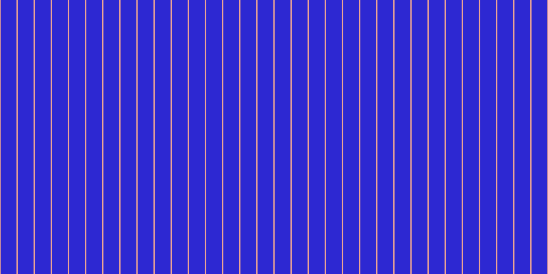 #2d28d2, #eba393 vertical lines, two pixels wide, twenty-three pixels apart