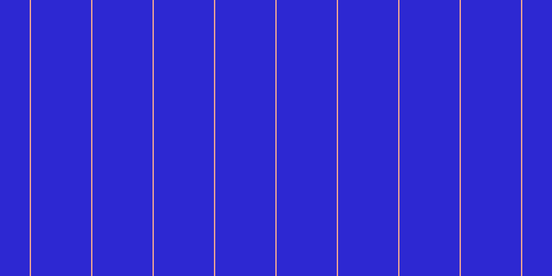 #2d28d2, #eba393 vertical lines, two pixels wide, eighty-seven pixels apart