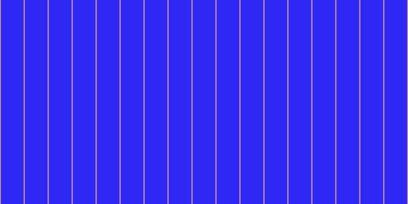 #2d28f3, #eba393 vertical lines, two pixels wide, forty-five pixels apart