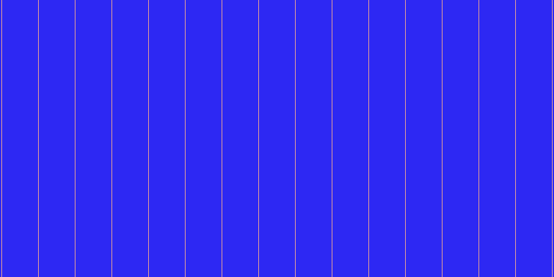 #2d28f3, #eba393 vertical lines, one pixels wide, fifty-two pixels apart