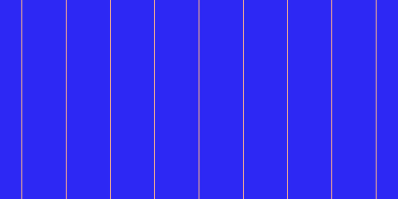 #2d28f3, #eba393 vertical lines, two pixels wide, eighty-seven pixels apart