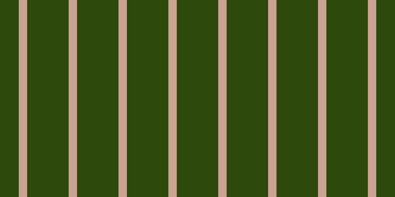 #2d490c, #caa393 vertical lines, seventeen pixels wide, eighty-four pixels apart