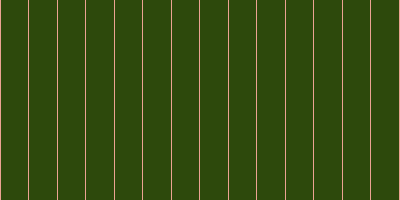 #2d490c, #eba393 vertical lines, two pixels wide, fifty-five pixels apart