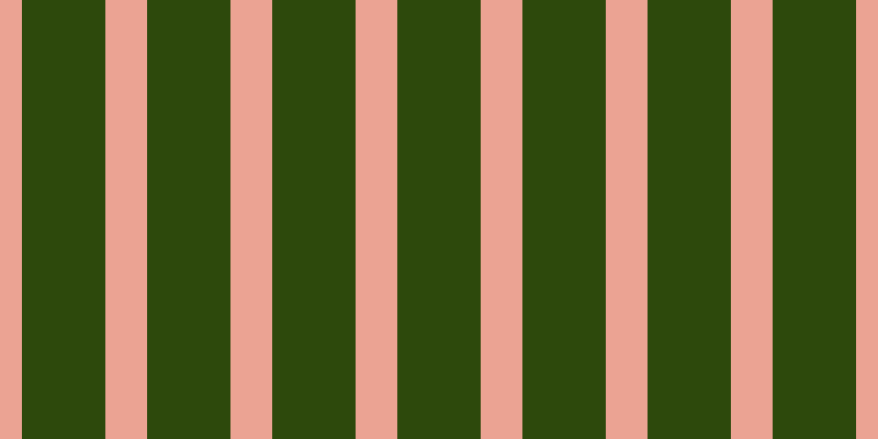 #2d490c, #eba393 vertical lines, thirty-eight pixels wide, seventy-six pixels apart